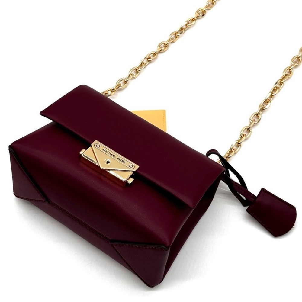 Michael Kors Cece Small Shoulder Bag Dark Cherry (NWT) - Picture 7 of 13